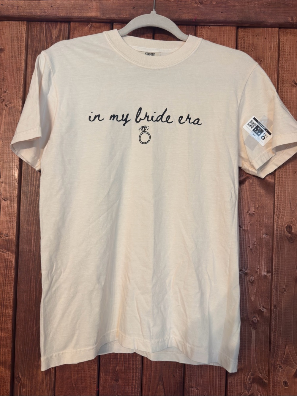 Comfort Colors Cream 'In My Bride Era' Graphic Tee